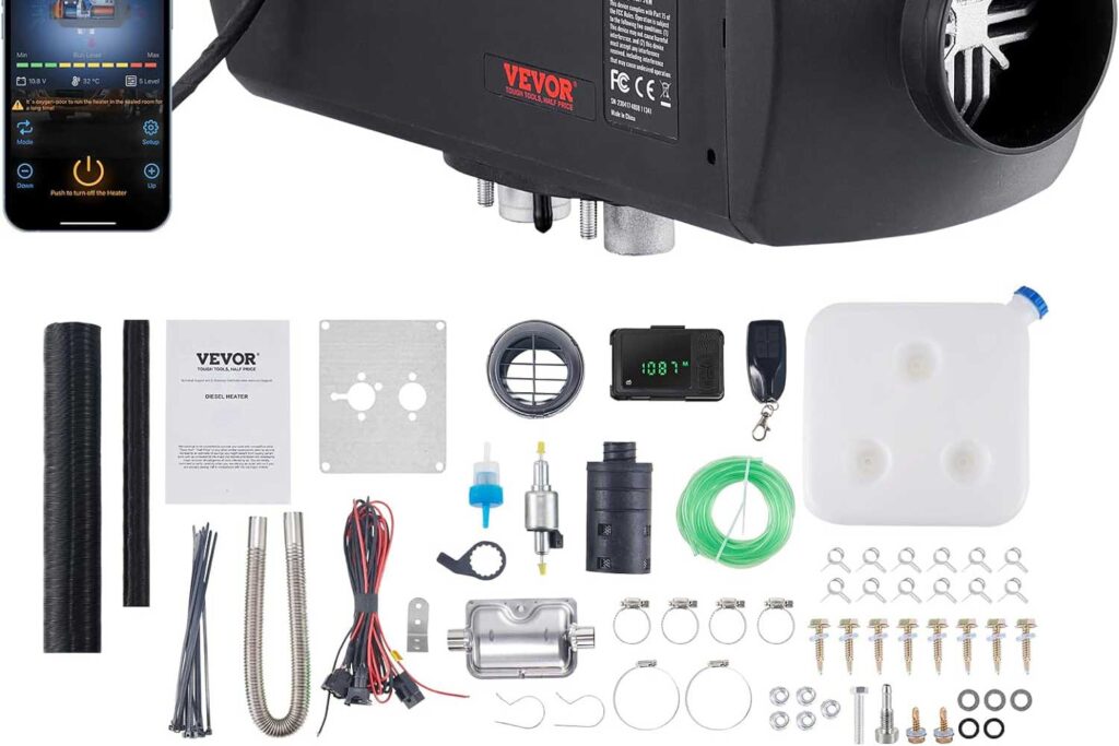 Piezas para instalación calefacción estacionaria